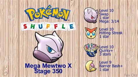 mega mewtwo y pokemon shuffle